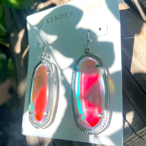Kendra Scott Jewelry - Danielle Silver Drop Earrings in Dichroic Glass